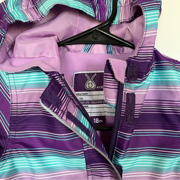 Krickets Fleece Lined Hooded Spring Jacket 18 months - Picture 6 of 7